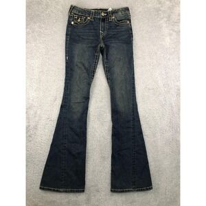 True Religion Jeans Womens 26x32.5 (Tag 24) Blue Joey Flare Mid Rise Denim